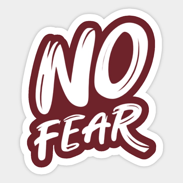 No fear Sticker by TshirtMA